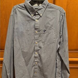 American Eagle Outfitters Black and White Gingham Shirt